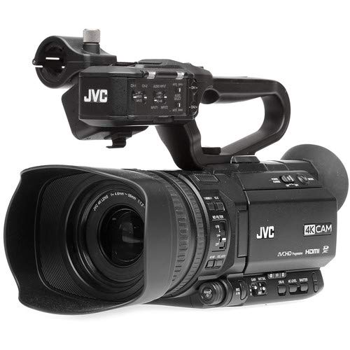 Jvc Gy-Hm250 Uhd 4K Streaming Camcorder W/ 64Gb Memory Card, Hdmi Cable, Case, Led Light, Cleaning Kit And More. Professional Bu